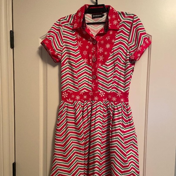 Betabrand Never-Ending Holiday/Christmas Dress Size: Adult Small - Picture 4 of 8